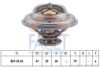 FACET 7.8638S Thermostat, coolant